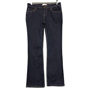 Banana‎ Republic Jeans Womens 27 4 Blue Bootcut Low Rise Dark Wash Flap Pockets